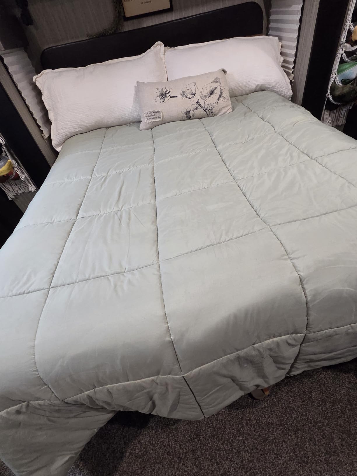 Bare Home Queen Comforter Set - 1800 Ultra Soft (Queen, Grey) | All-Season, Breathable, Hypoallergenic, Premium 1800, Warm, Cozy customer photo 1