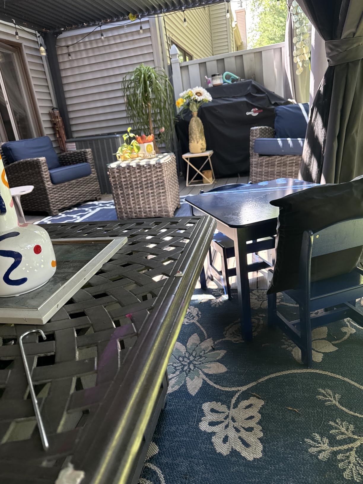 Delta Children MySize Kids Wood Table and Chair Set (2 Chairs Included) - Ideal for Arts & Crafts, Snack Time & More - Greenguard Gold Certified, Grey, 3 Piece Set customer photo 1