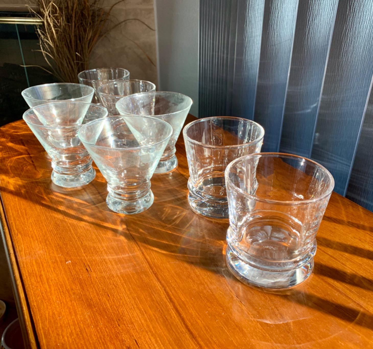 JoyJolt Afina Stemless Martini Glasses Set of 4, 8.5oz Liquor Drinking Glasses for Cocktail and Margarita, Bar Glass Cups, Glass Dessert Cups customer photo 2