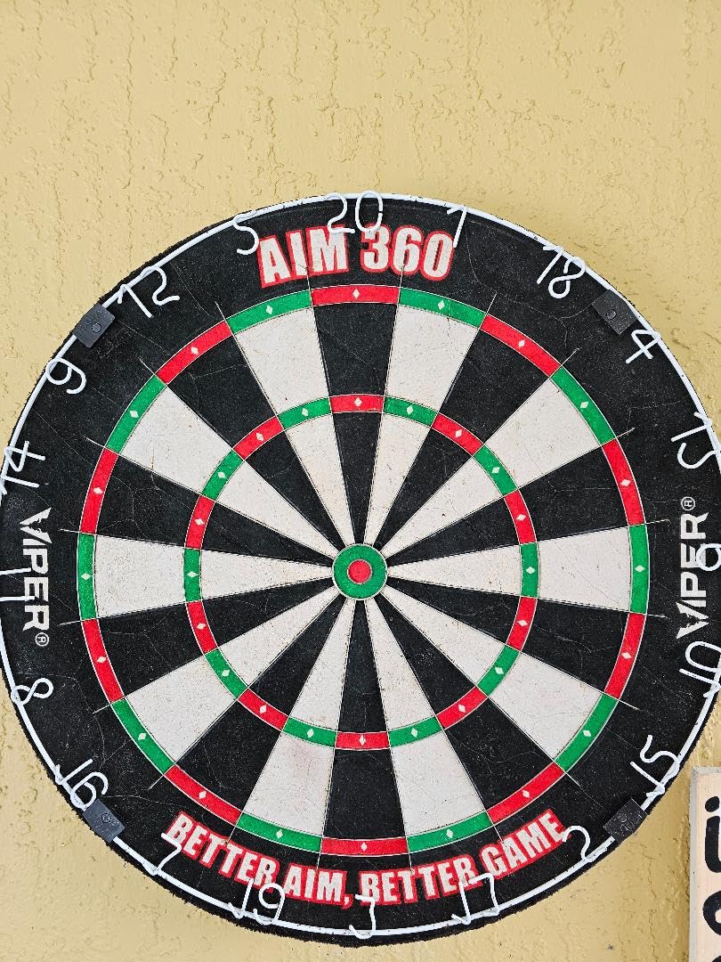 Viper AIM 360 Tournament Bristle Steel Tip Dartboard Set with Training Aiming Marks customer photo 1