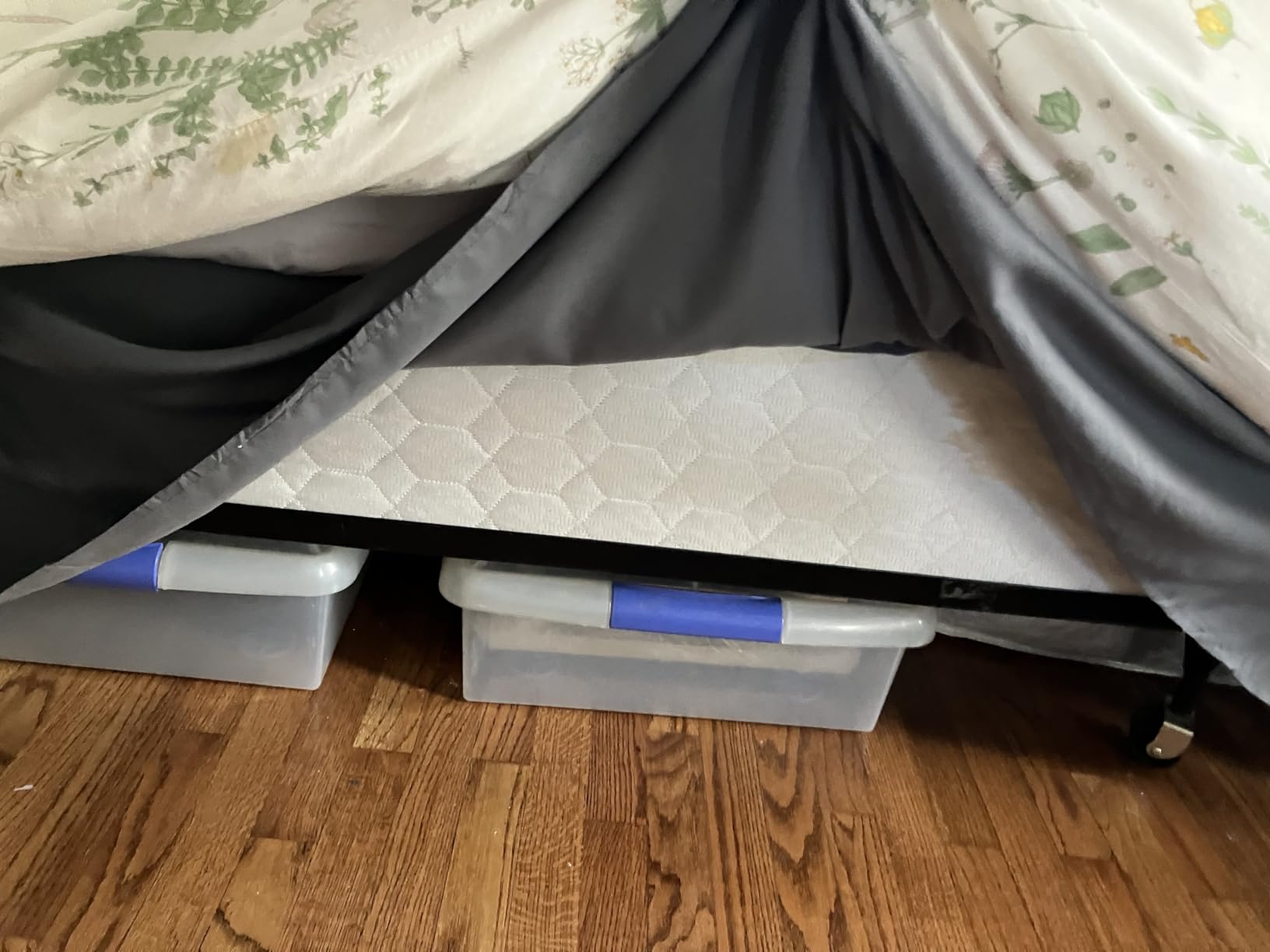 Bare Home Bed Skirt 15-Inch Drop 1800 Ultra-Soft (Queen, Light Grey) | Easy Fit, Center & Corner Pleats, 1800 Ultra-Soft customer photo 1