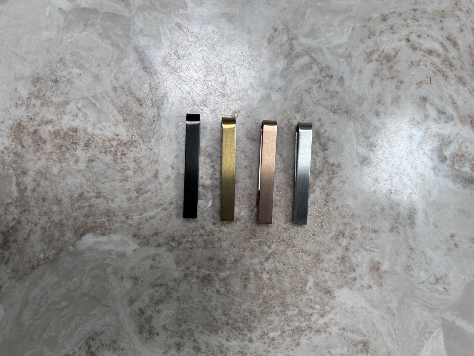 2 inch Tie Clips for Men-Skinny Tie Bar Tie Set for Wedding Anniversary Business and Best Gift for Dad Husband Brother customer photo 2