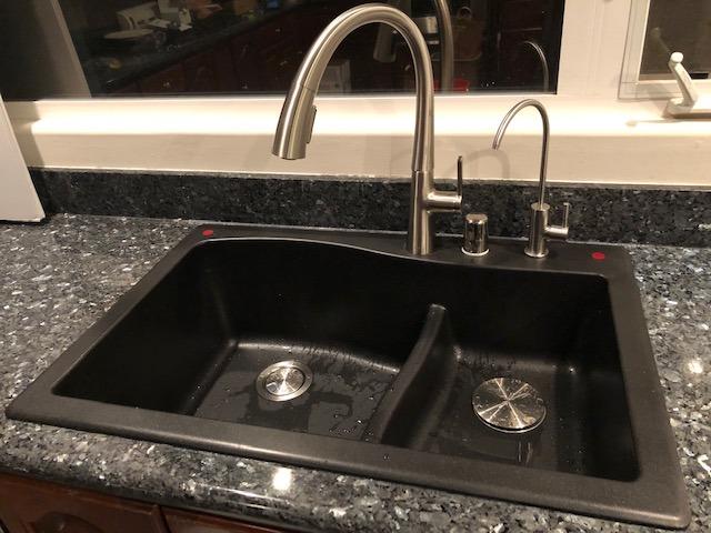 KRAUS Quarza 33-inch Drop-In/Undermount 60/40 Double Bowl Granite Kitchen Sink in White, KGD-442WHITE customer photo 1