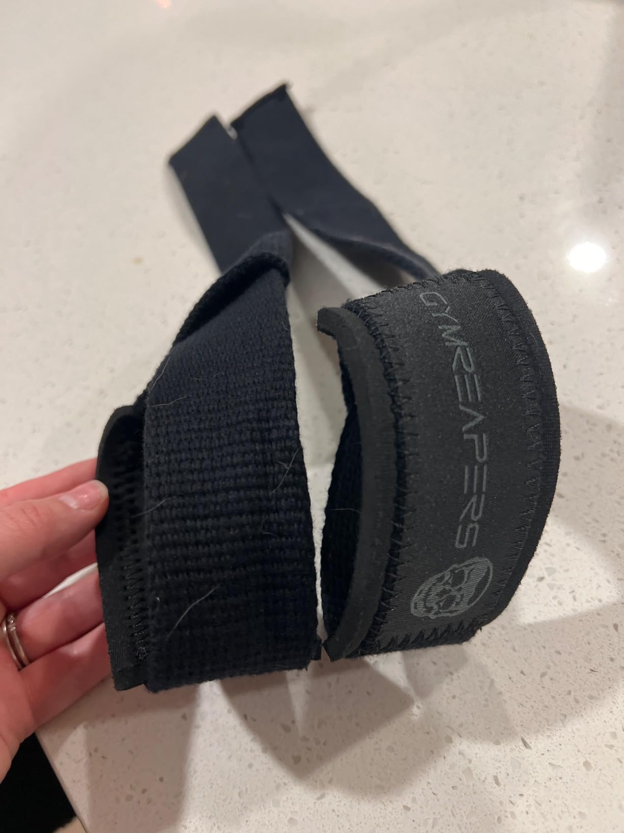 Gymreapers Lifting Wrist Straps for Weightlifting, Bodybuilding, Powerlifting, Strength Training, & Deadlifts - Padded Neoprene with 18 inch Cotton customer photo 1
