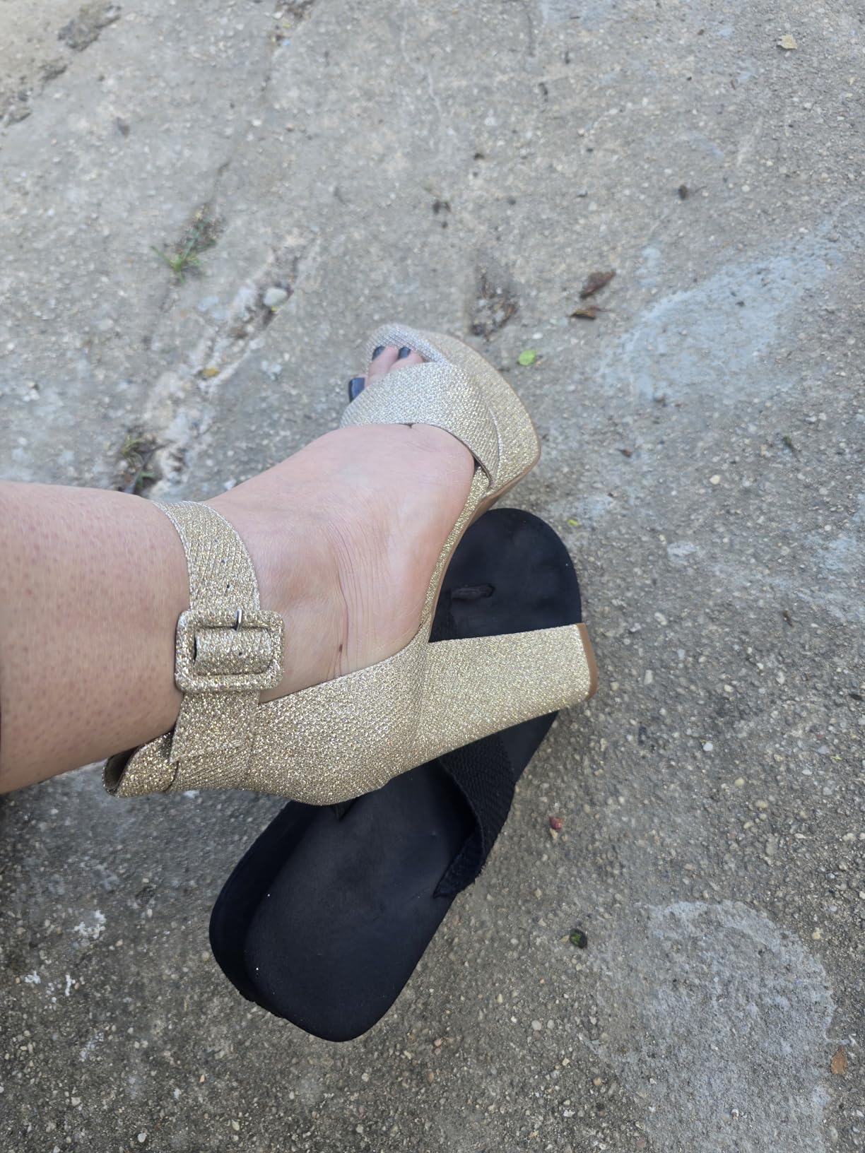 IDIFU Platform Block Chunky High Heels for Women Open Toe Heeled Sandals customer photo 1