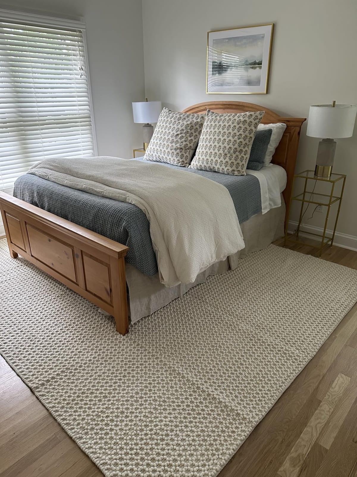 Simple&Opulence Belgian Linen Bed Skirt with Classic 14 inch Tailored Drop Dust Ruffle, Easy Fit Breathable Premium Natural Flax- Basic Linen, Queen customer photo 1