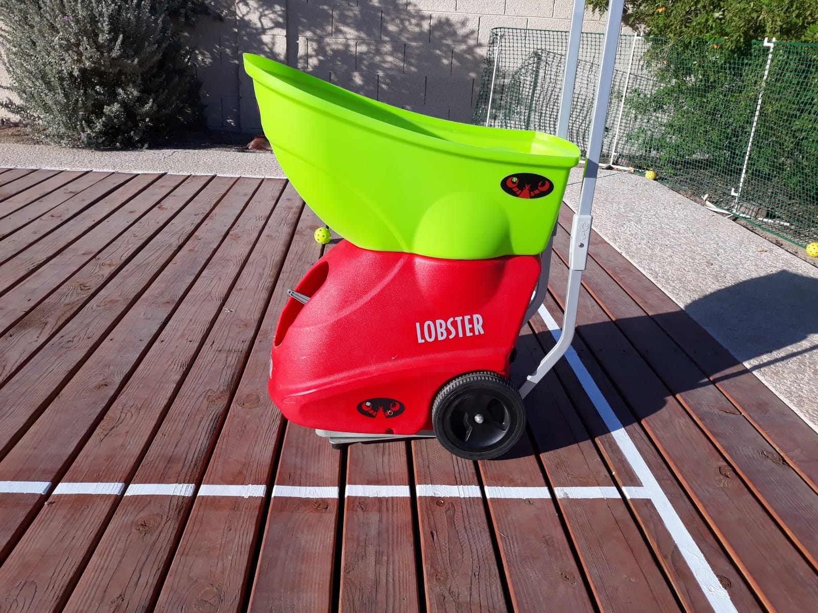 Lobster Sports Pickleball Machine - Full-Featured - Adjustable Topspin, Backspin, & Lobs, Random Oscillation, Ball Speed (20-60MPH), Lightweight & Portable, Holds 125 Balls, with Multi-Function Remote customer photo 1
