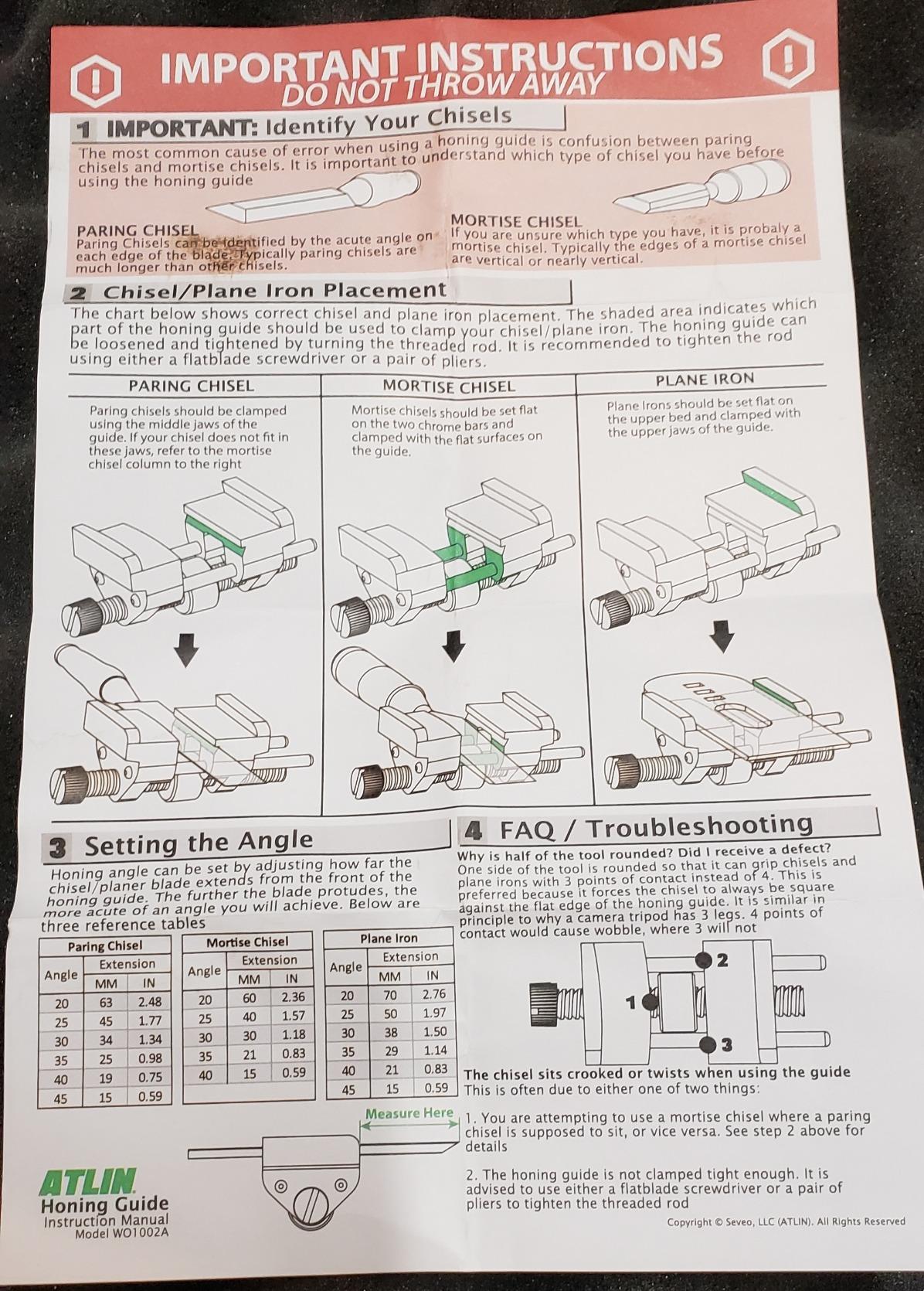 Honing Guide - Sharpening Jig for Chisels and Planer Blades customer photo 1