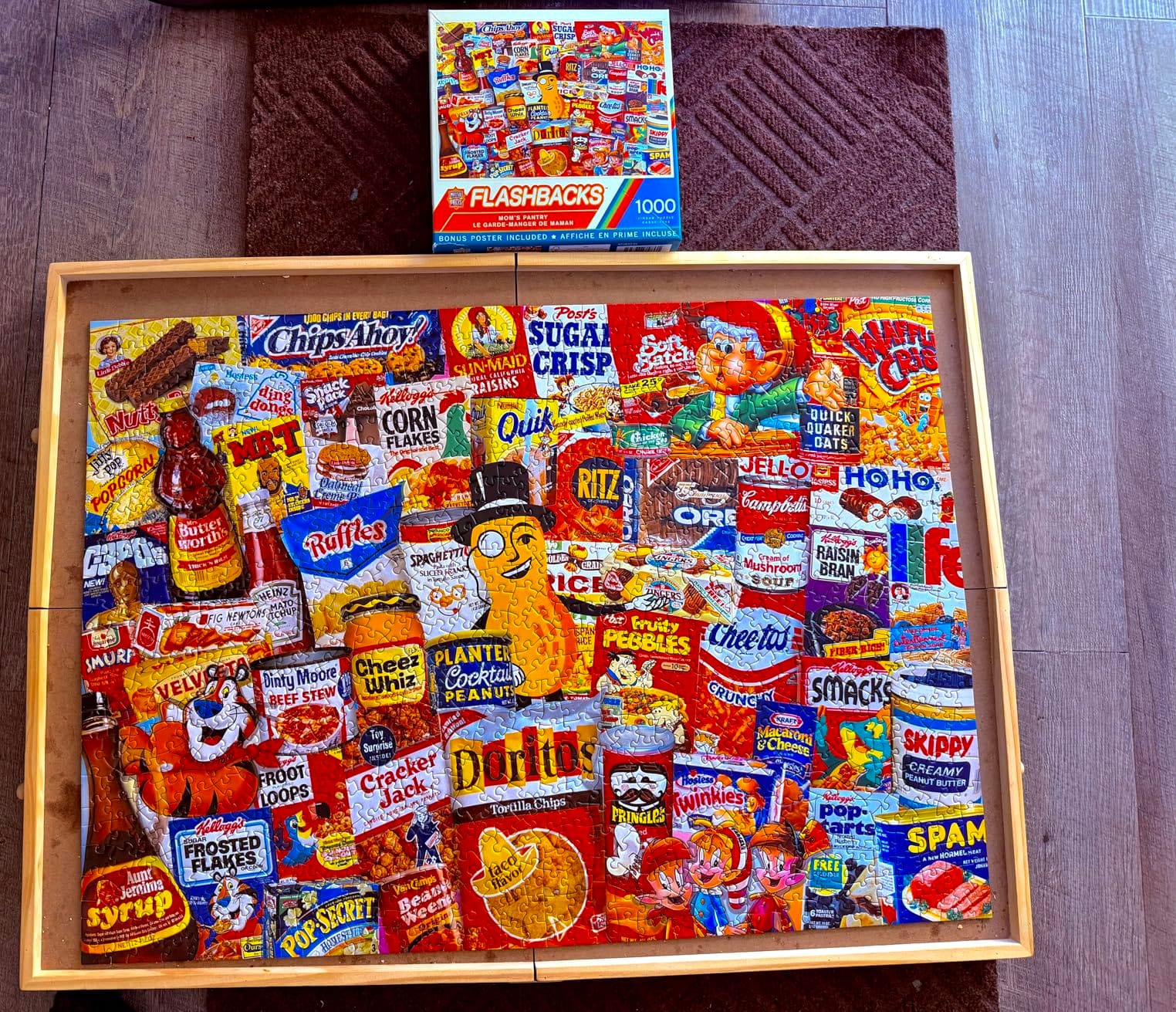 MasterPieces 1000 Piece Jigsaw Puzzle Mom's Pantry | Vintage Kitchen Art | Vintage kitchen 1000 piece puzzle for adults with random cut pieces, matte finish, poster, recycled board, & fun display art customer photo 1