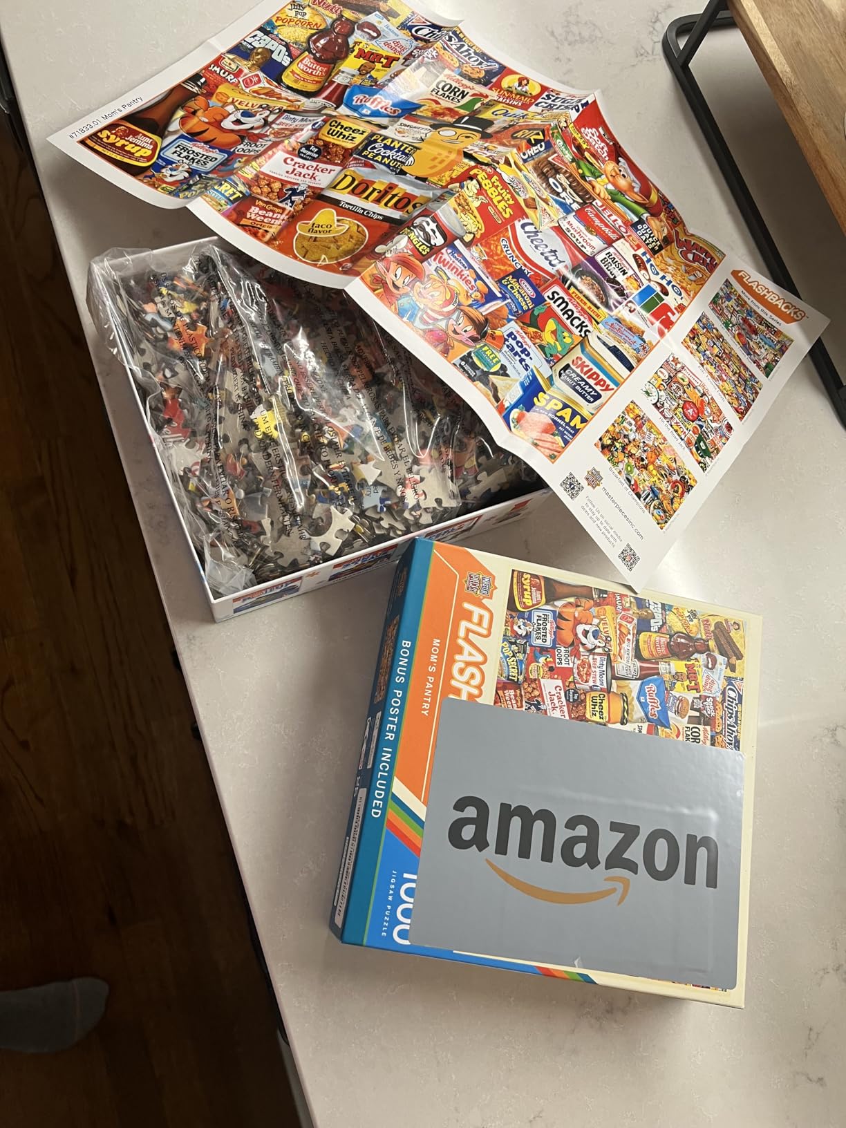 MasterPieces 1000 Piece Jigsaw Puzzle Mom's Pantry | Vintage Kitchen Art | Vintage kitchen 1000 piece puzzle for adults with random cut pieces, matte finish, poster, recycled board, & fun display art customer photo 2