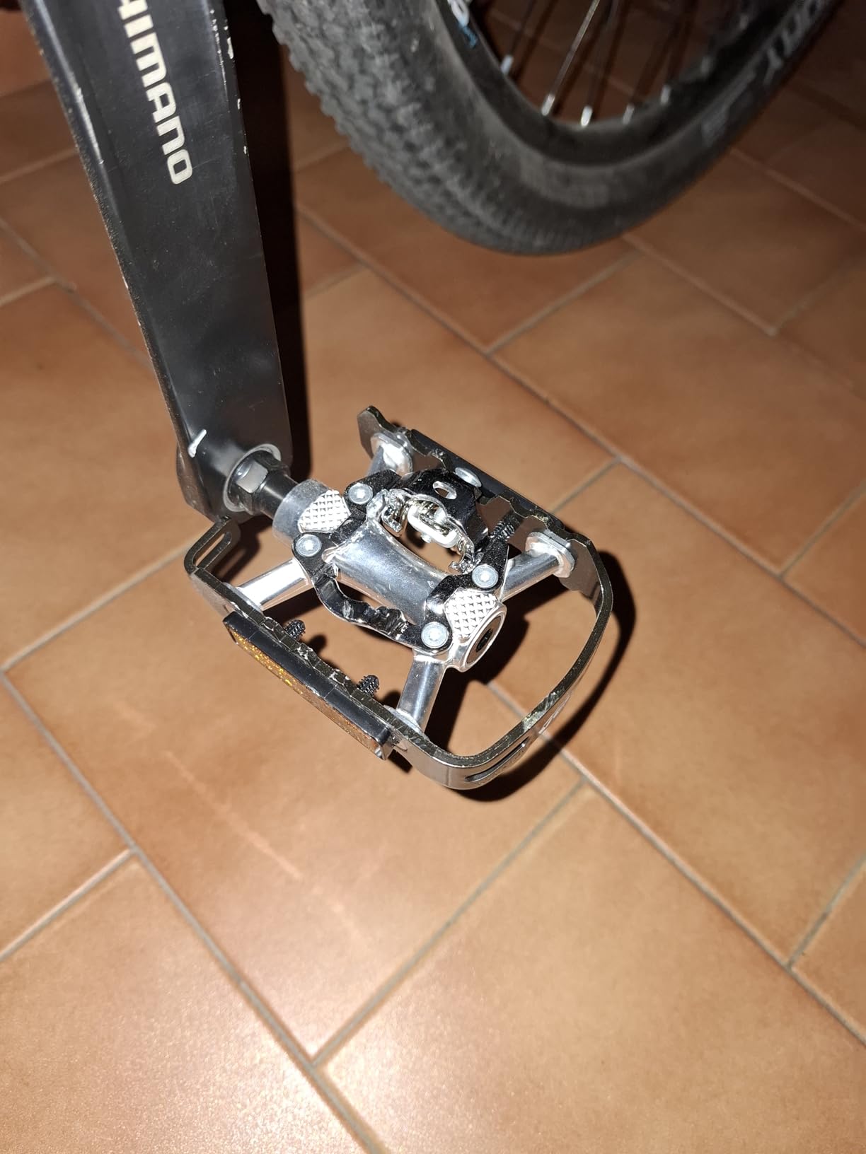 VENZO Multi-Use Compatible with Shimano SPD Mountain Bike Bicycle Sealed Clipless Pedals - Dual Platform Multi-Purpose - Great for Touring, Road, Trekking Bikes customer photo 2