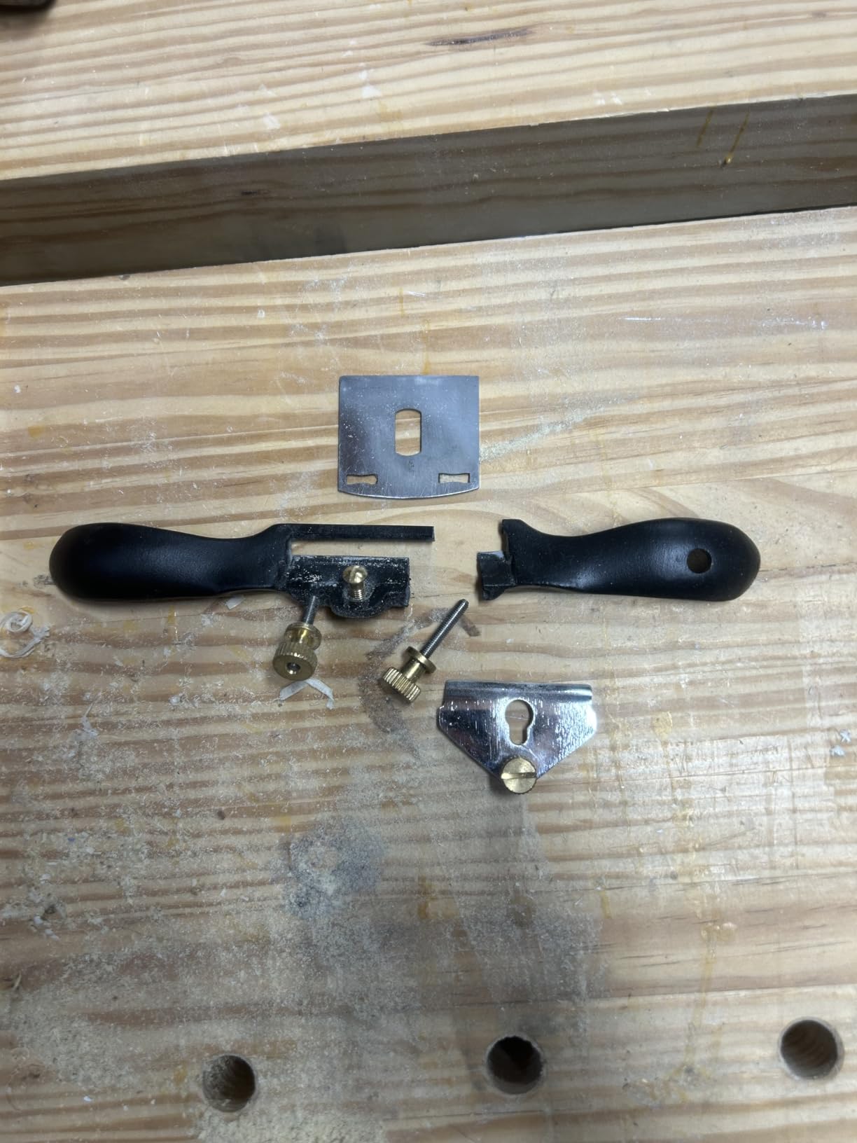 Taytools 469560 Flat Bottom Spokeshave Fine Adjustment 2 Inches Wide High Carbon Blade RC 55-60 9-1/2 Inches Overall customer photo 1