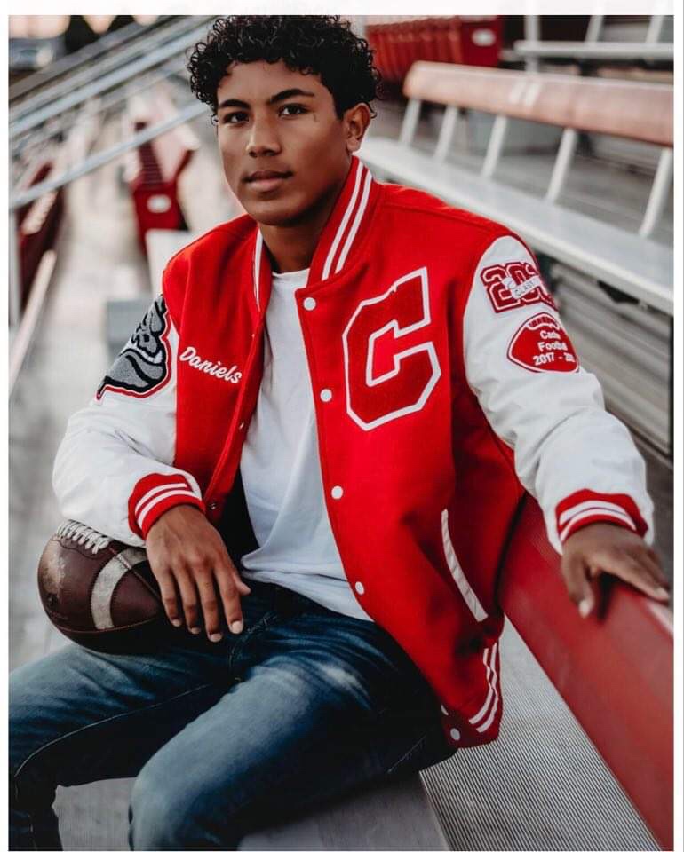 Deckra Men's Varsity Jacket Genuine Leather Sleeve and Wool Blend Letterman Boys College Varsity Jackets XS-5XL customer photo 2