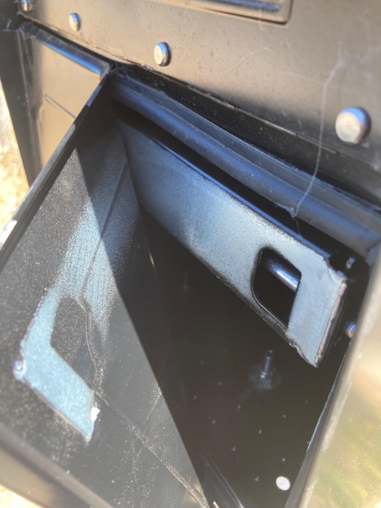 Architectural Mailboxes Oasis TriBolt Locking Post Mount Mailbox, Black, XL, USPS Approved customer photo 2