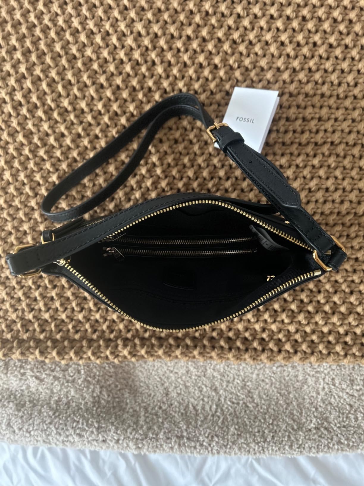 Fossil Women's Harper Leather Small Flap Crossbody Purse Handbag for Women customer photo 1