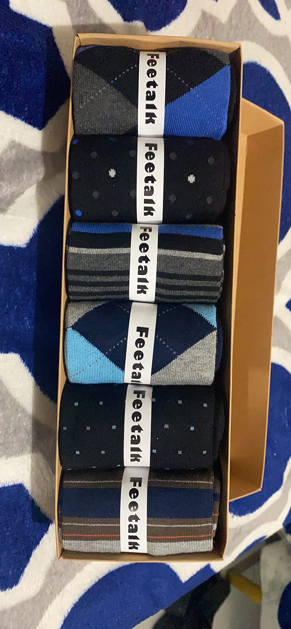 Mens Dress Socks, Modal Cotton Blend Seamless Toe, Odor Resistant Moisture Wicking Business Crew Socks customer photo 2