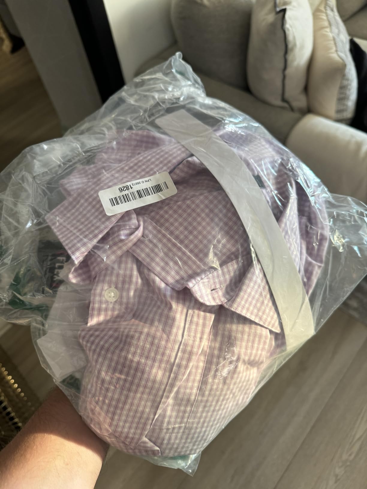 Van Heusen Men's Dress Shirt Regular Fit Flex Collar Check customer photo 1