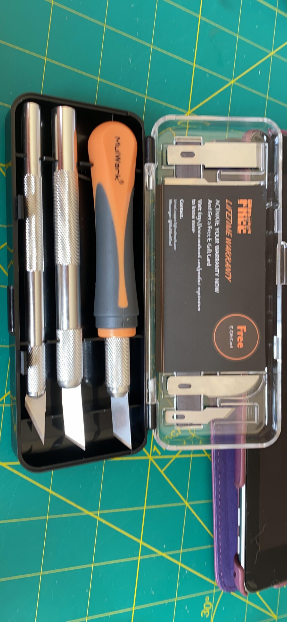 MulWark Exacto Knife Set, 16pc Precision Craft Hobby Kit with Razor Sharp Knives for Wood, Crafting, Leather, Scrapbooking & Modeling customer photo 1