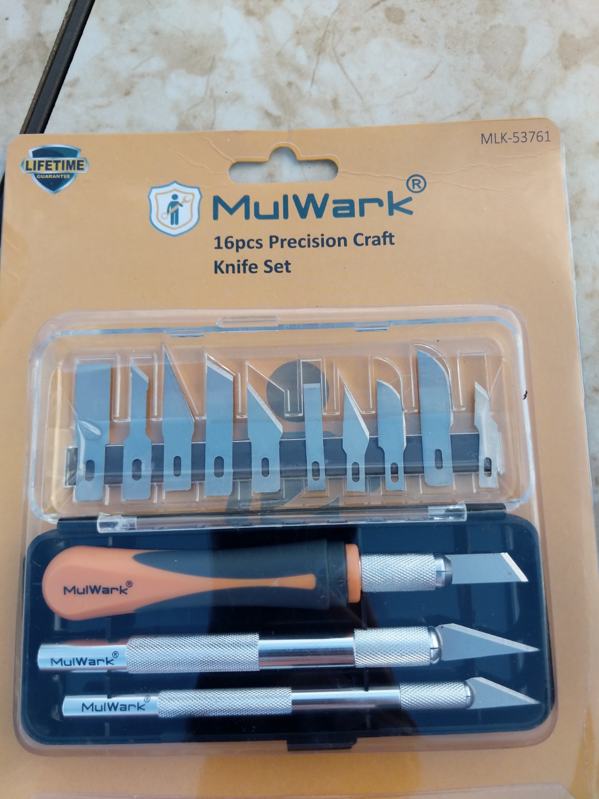 MulWark Exacto Knife Set, 16pc Precision Craft Hobby Kit with Razor Sharp Knives for Wood, Crafting, Leather, Scrapbooking & Modeling customer photo 2
