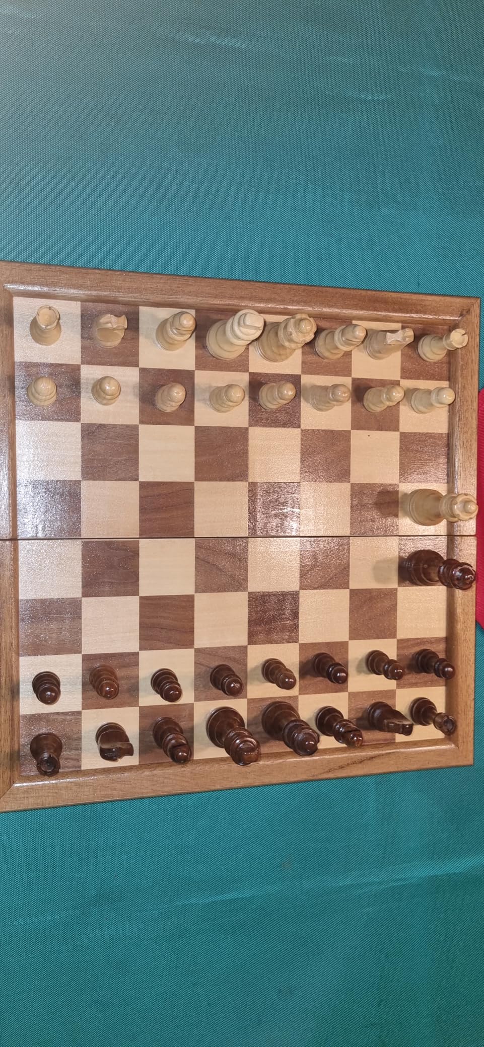 Chess Armory Wooden Chess Set - 17-Inch Large Chess Board with Felted Storage Box, Extra Queens & Handcrafted Staunton Pieces customer photo 1