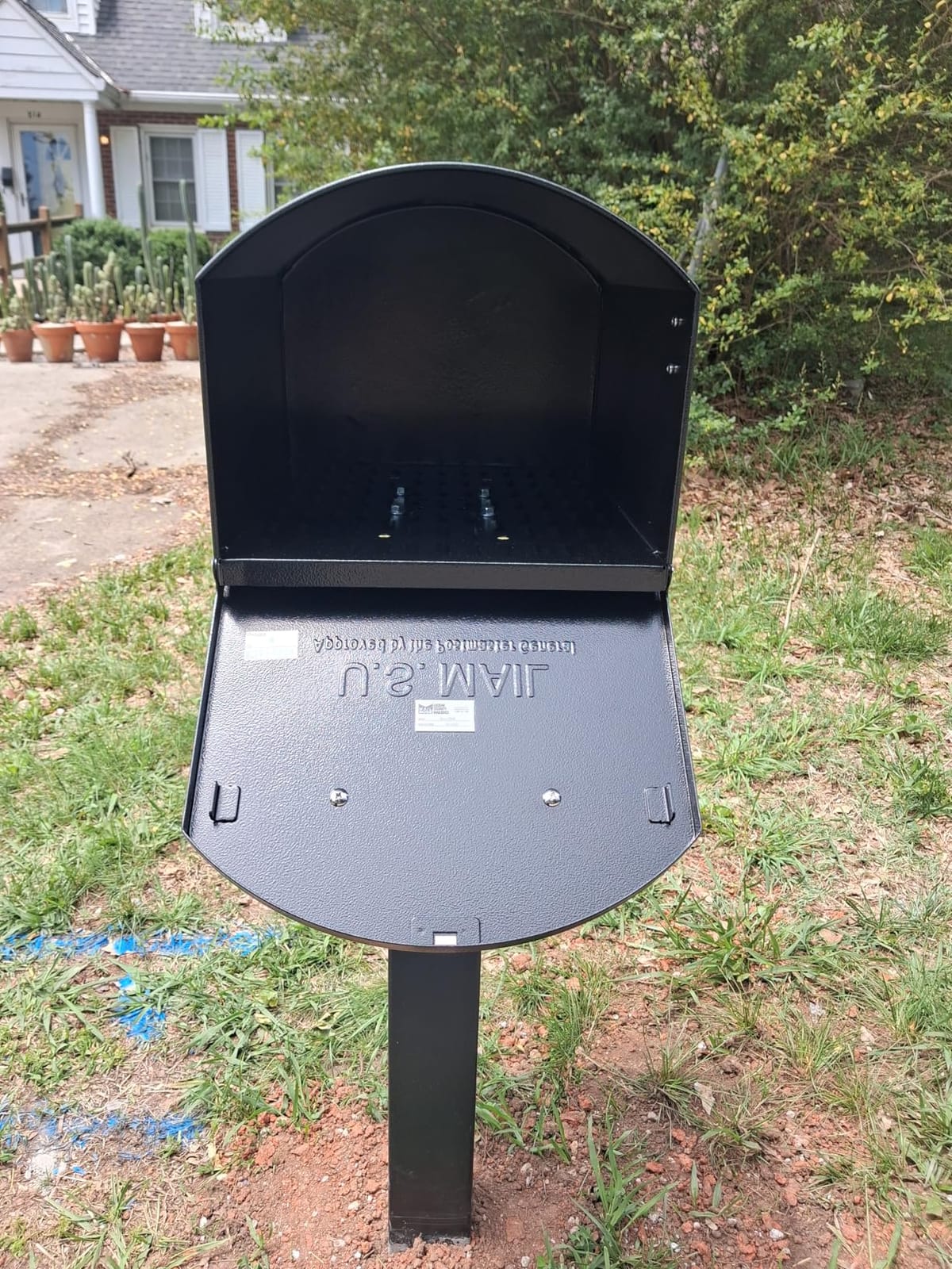 Mail Boss Orca Extra Large Galvanized Steel Post Mount Mailbox, Non-Locking (USPS approved T4 rural) customer photo 2