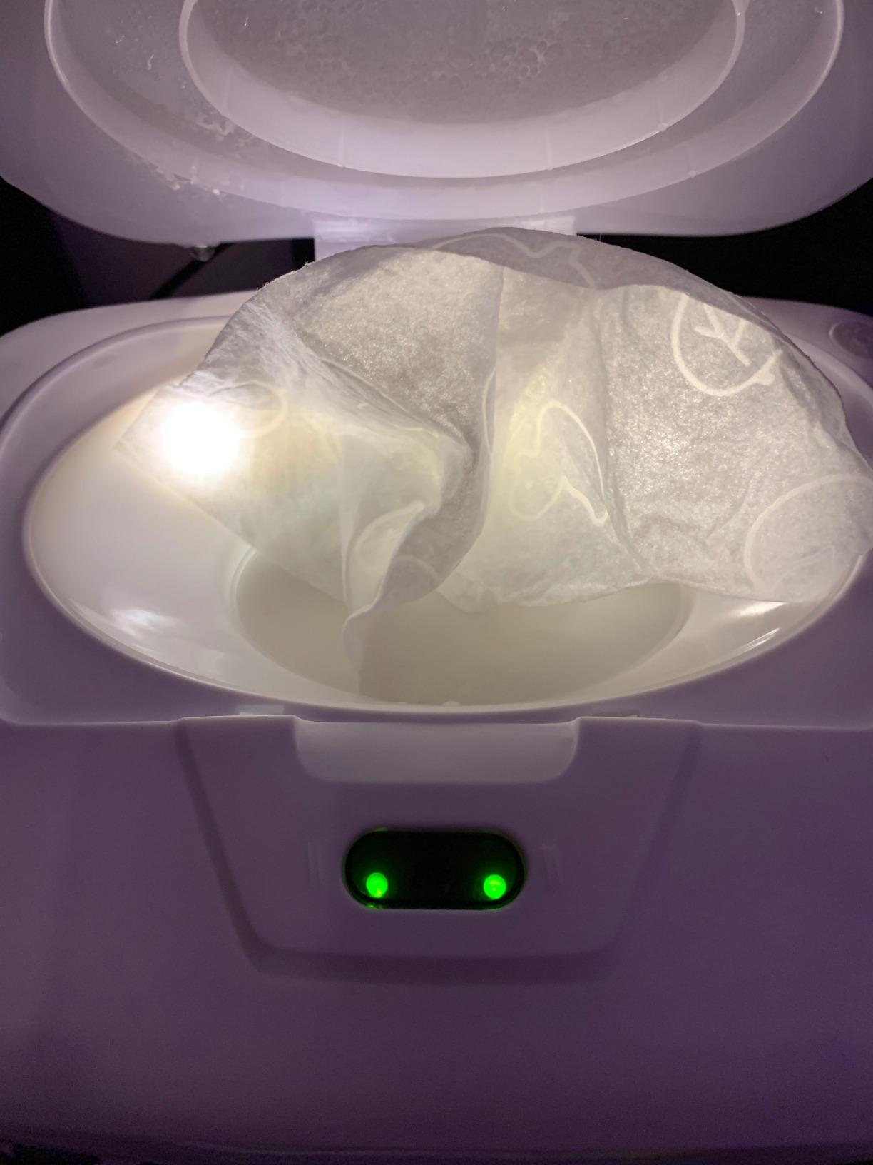 GOGO Pure Wet Wipe Warmer | Dispenser for Baby, Make Up, Adult Care - Auto Off Lights for Nighttime Changes, Dual Heat for Comfort, Top Heating, Moisture Lock Silicone and Large Capacity customer photo 2