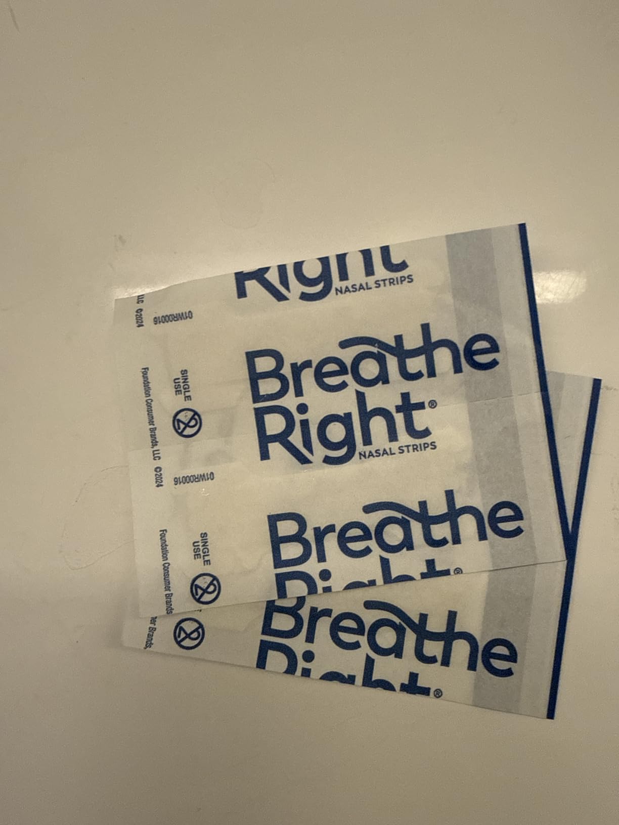 Breathe Right Nasal Strips, Extra Strength, Nasal Congestion, Clear, 44ct | Opens nose and increases nasal airflow, helps relieve nasal congestion for better breathing, drug-free, use anytime, anywhere customer photo 2