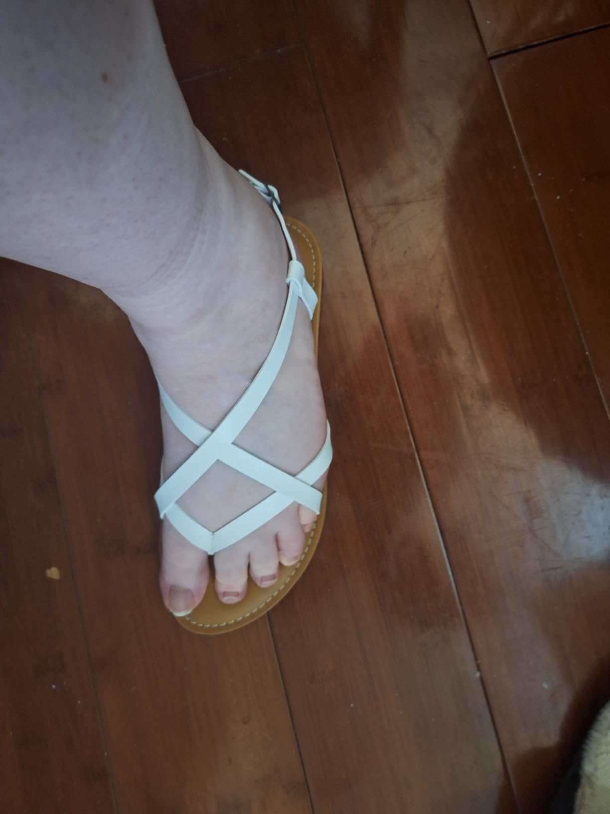 Amazon Essentials Women's Casual Strappy Sandal customer photo 2