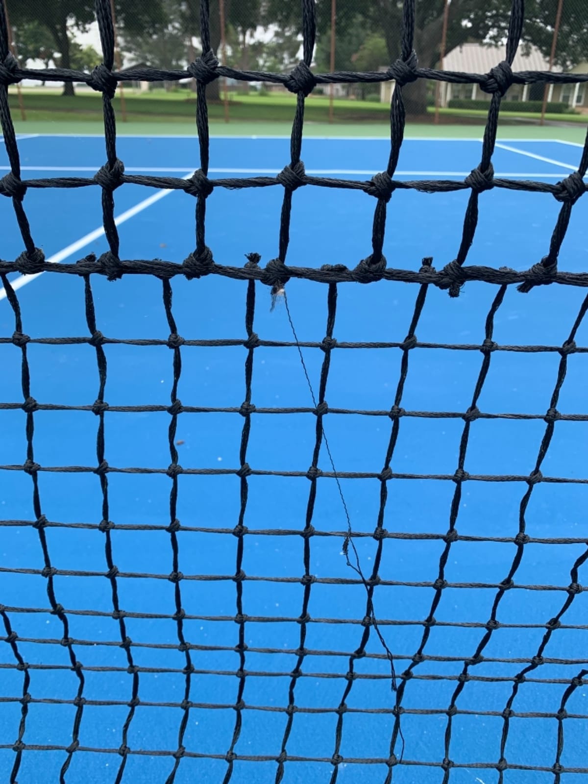 Aoneky Professional Tennis Net 42 ft, Outdoor Replacement Net with 4mm Braided PE & 6mm Steel Cable, 800lbs Break Strength, Includes Carrying Bag, Lacing Rods, Center Strap customer photo 2