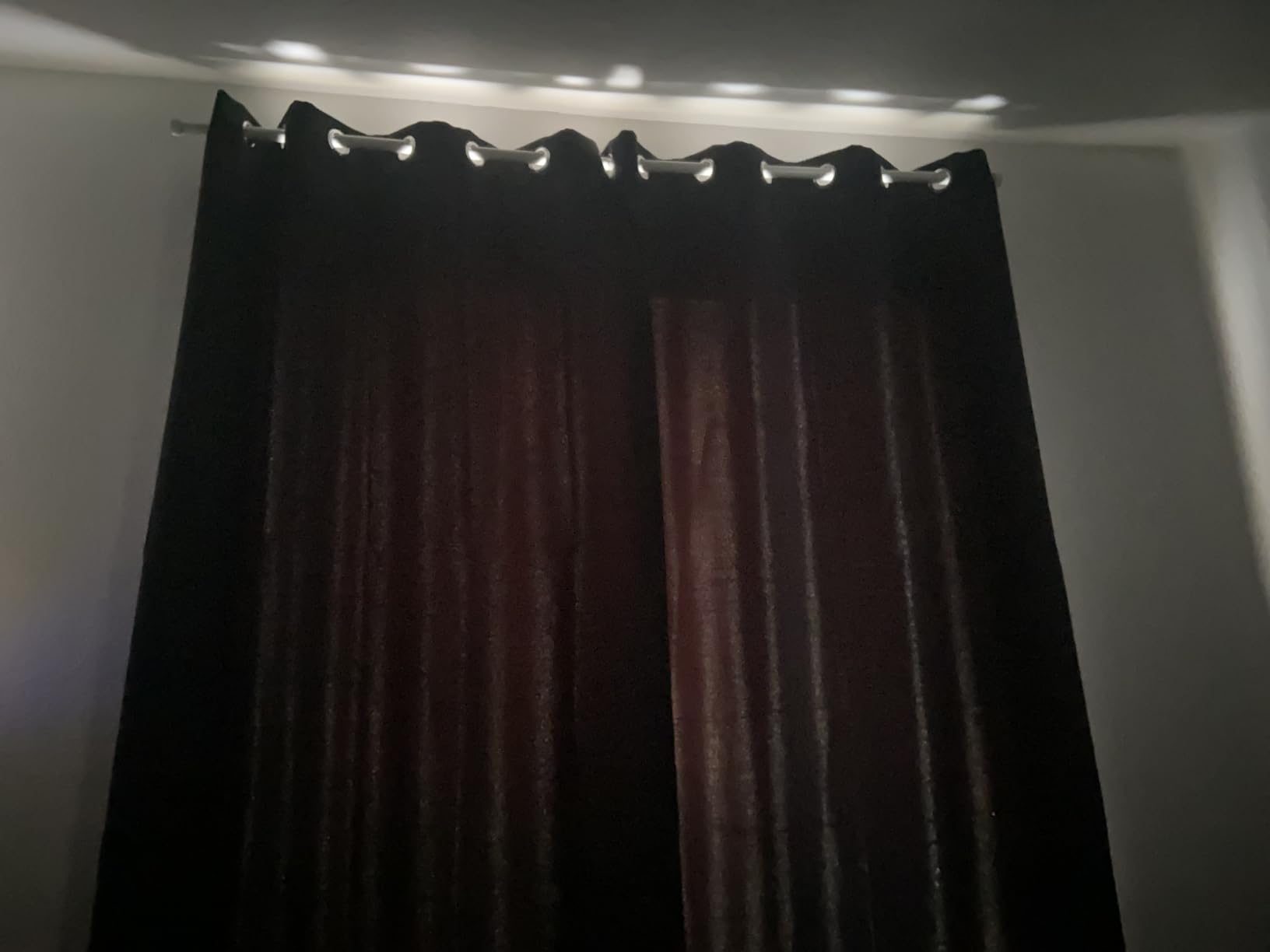 LEMOMO Blackout Curtains 52 x 84 inches Long Black Curtains Set of 2 Panels Thermal Insulated Room Darkening Curtains for Bedroom customer photo 1