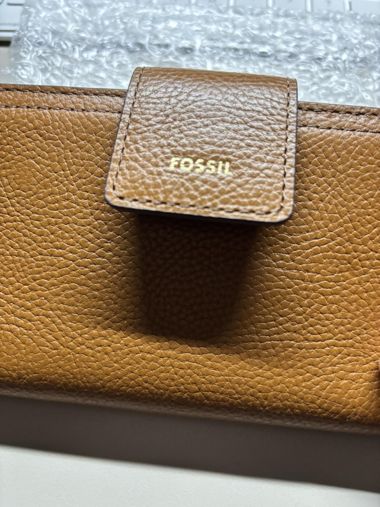 Women's Logan Leather Wallet RFID Blocking Tab Clutch customer photo 2
