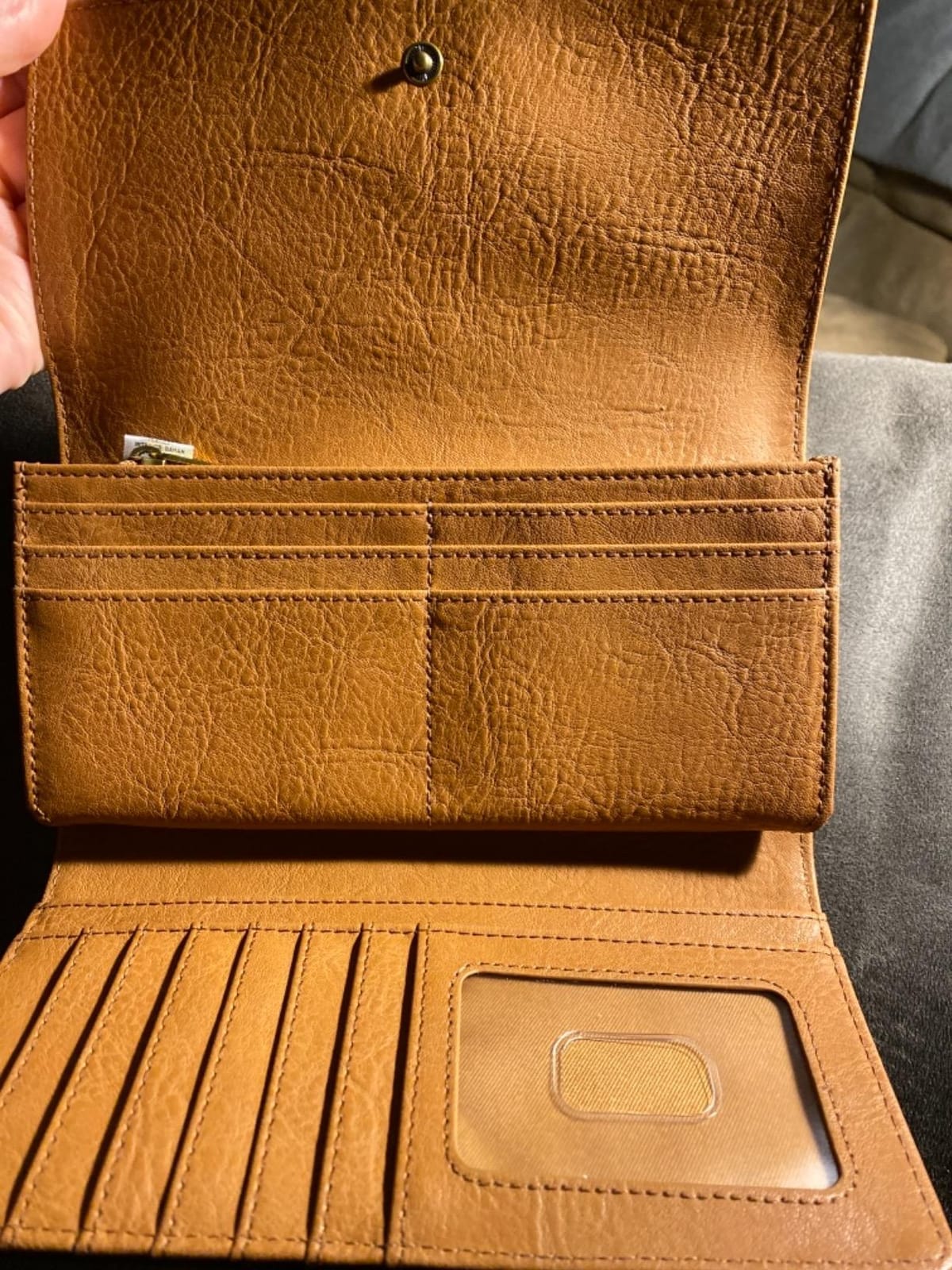 Women's Logan Leather Wallet RFID Blocking Flap Clutch Organizer customer photo 2