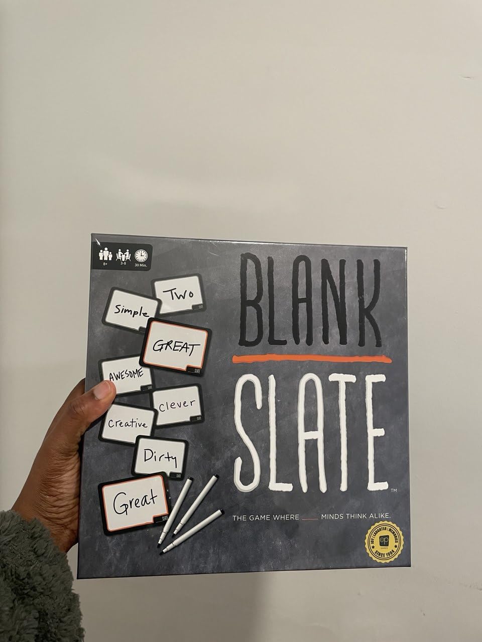 USAOPOLY BLANK SLATE, Where Great Minds Think Alike, Fun Family-Friendly Board Game, Word Association Party Game, 3-8 Players, Ages 8+ customer photo 1