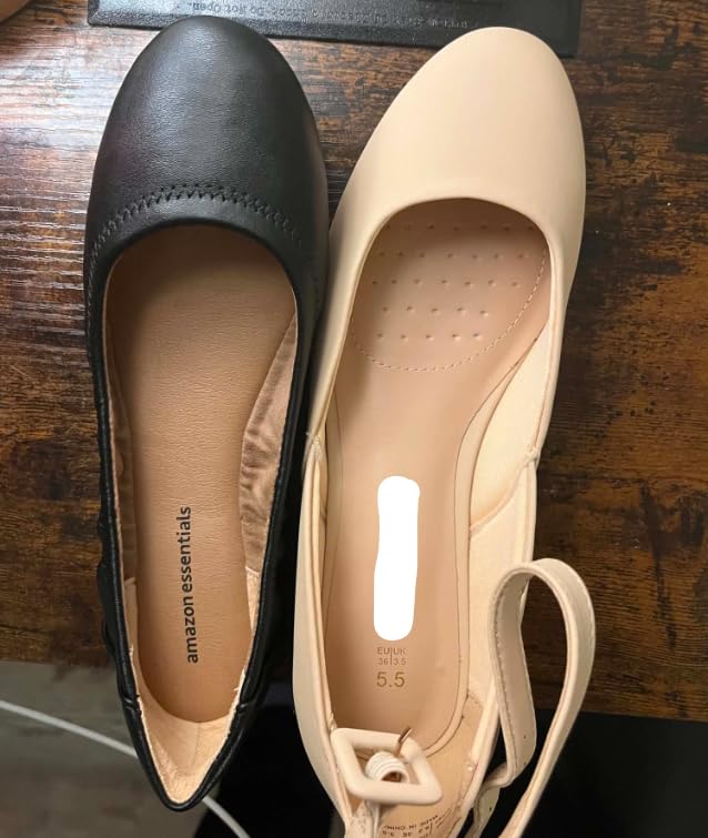 Amazon Essentials Women's Belice Comfortable Slip-On Ballet Flats Shoes customer photo 2