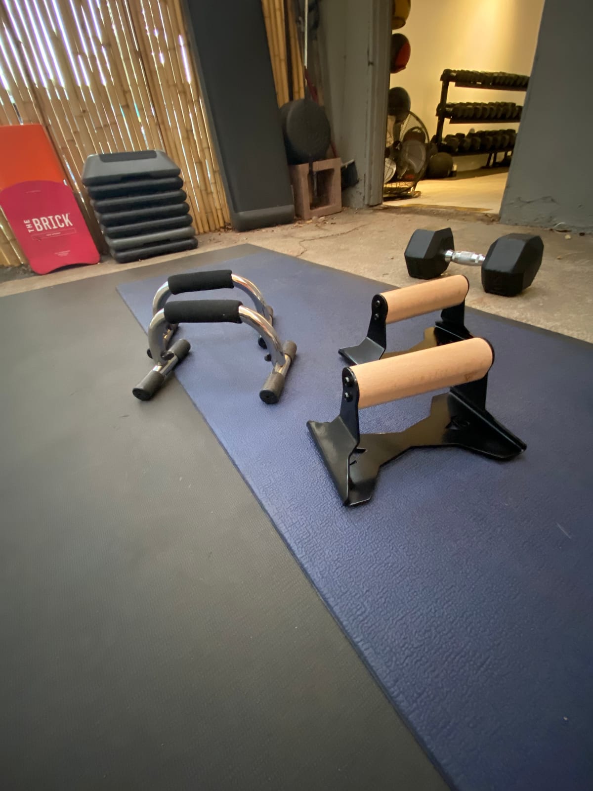 PULLUP & DIP Parallettes - Push Up Handles with Ergonomic Wooden Handles & Heavy-Duty Steel - Non-slip Parallettes Bars for Strength Training and Calisthenics customer photo 1