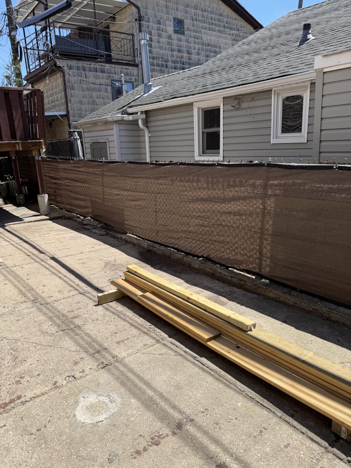 UPGRADE Privacy Screen 6' x 50' Fence Commercial Shade Cover with Brass Grommets Heavy Duty Perfect for Outdoor Back Yard, Black, Customizable customer photo 1