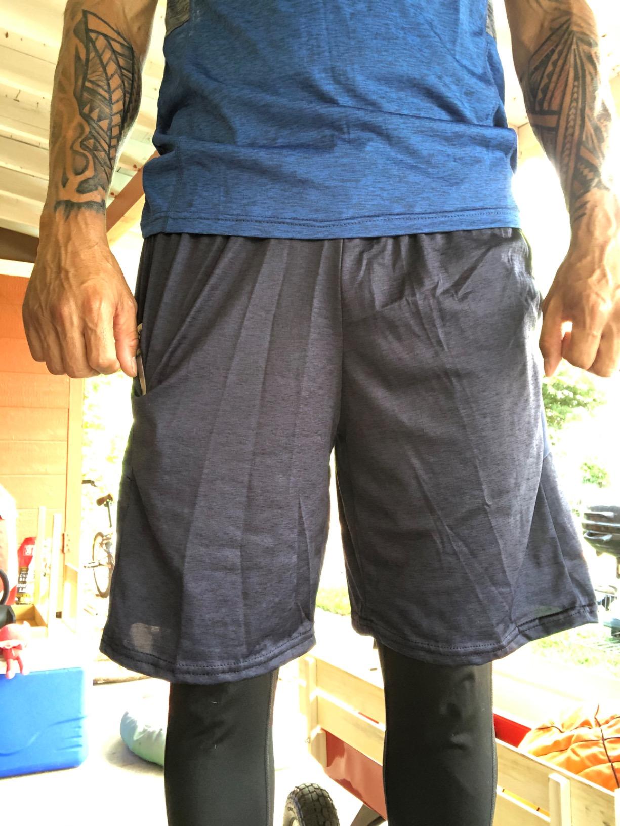5 Pack Men's Dry Fit Basketball Shorts Gym Athletic Casual Workout Running customer photo 1