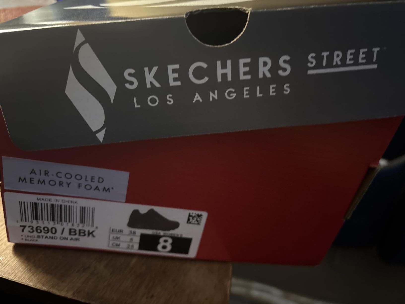 Skechers Women's UNO Stand on Air Sneaker | Casual sneaker, Air-Cooled Memory Foam insole, Skech-Air Visible Cushioning, Lace-Up, Wedge fit with hidden 1-inch heel customer photo 2