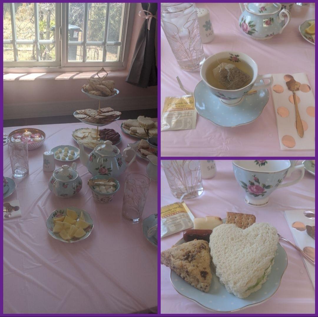 BTaT- Floral Tea Sets for Adults, 13 pcs, Service for 4, Pot (38 oz) & Cups (8 oz) with Saucers, Pastel Blue Floral Design, Porcelain Tea Set for Adult, Dishwasher Safe customer photo 1