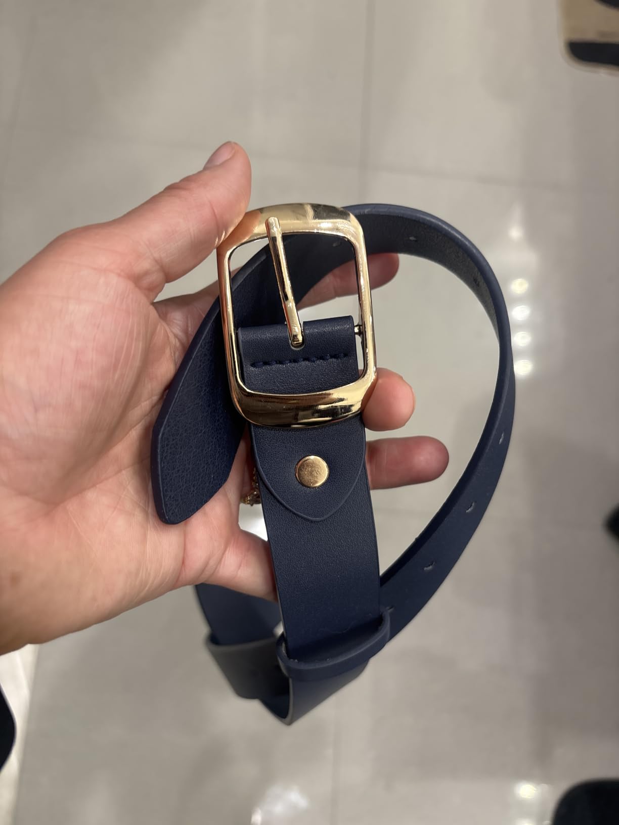 SUOSDEY Women Belts For Jeans Dresses Pants Ladies Leather Waist Belt with Elegant Buckle, Width 1.3