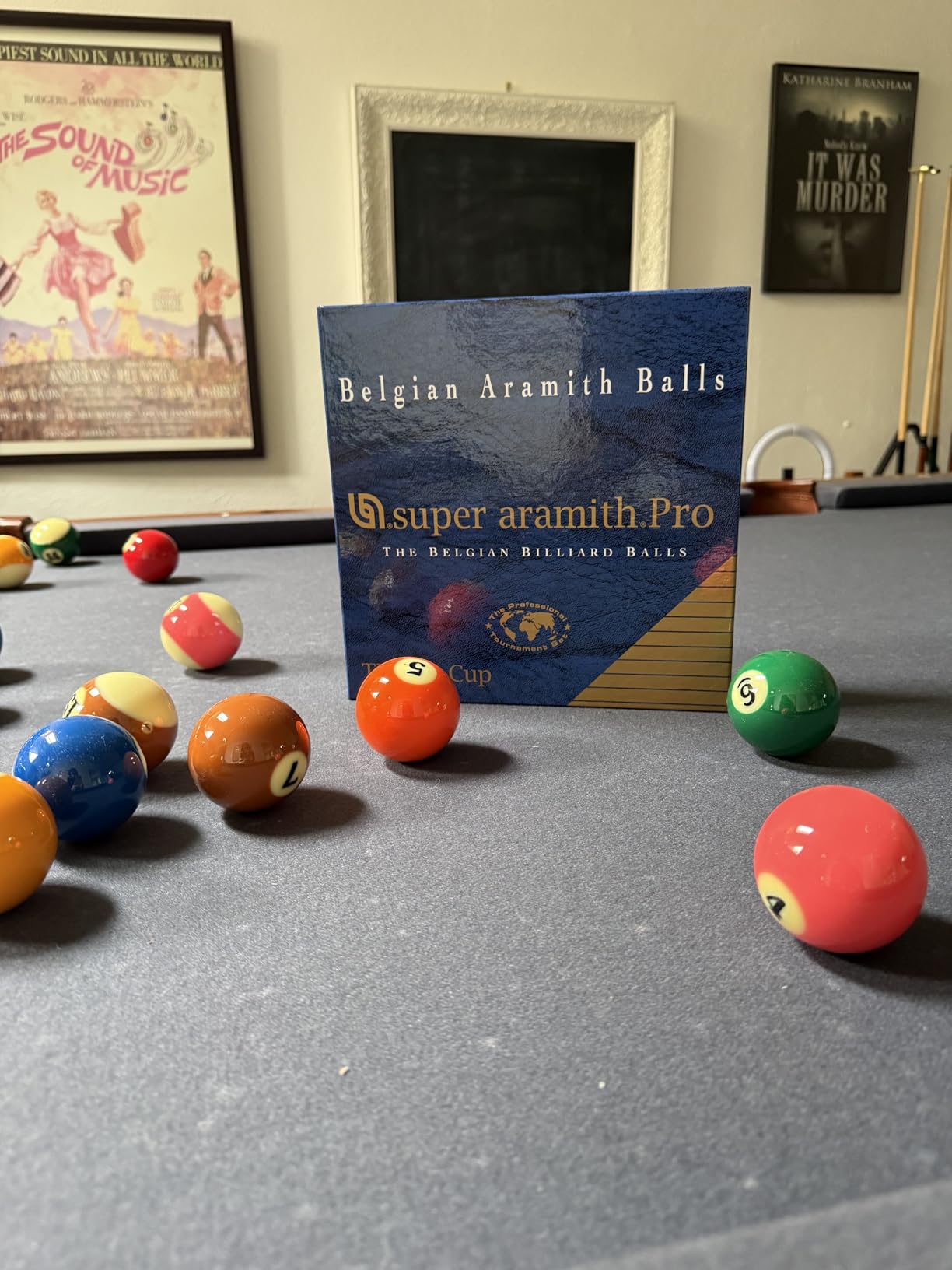 Aramith Super Pro-Cup TV Billiard Pool Ball Set 2 1/4