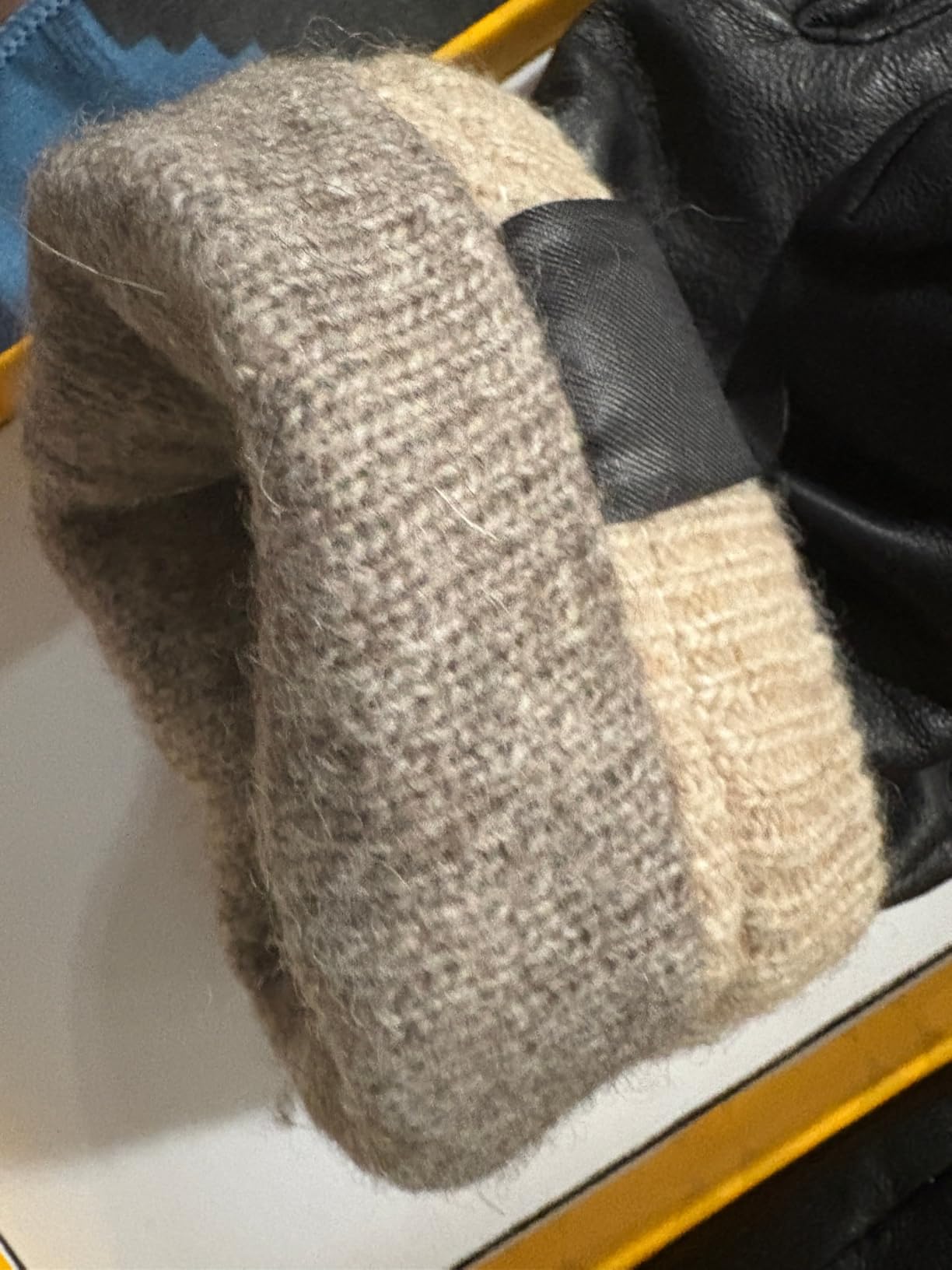 Winter Mens Gloves Genuine Nappa Leather Warm Wool Lining Touchscreen customer photo 2
