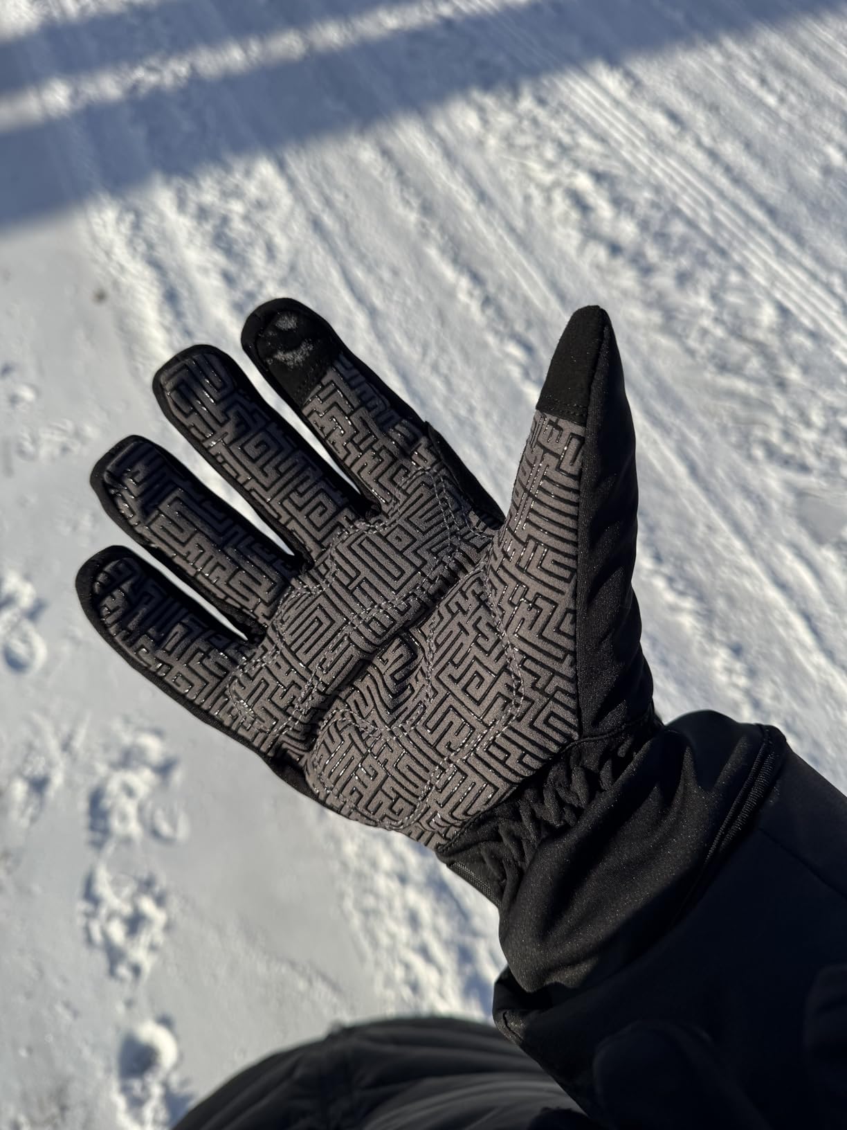 Waterproof & Windproof -30F Winter Gloves for Men/Women, 3M Thinsulate Thermal Gloves Touch Screen Warm Gloves for Skiing, Cycling, Motorcycle, Running customer photo 1