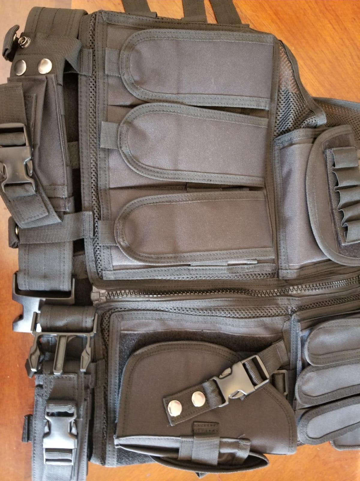 Marmot Tactical Vest Durable Mesh Vest with Detachable Belt & Holster | S-XXXXL Tactical Vest, Holster for Subcompact/Compact/Standard Pistol, Detachable Tactical Belt & Holster, 1000D, Mesh Vest customer photo 2