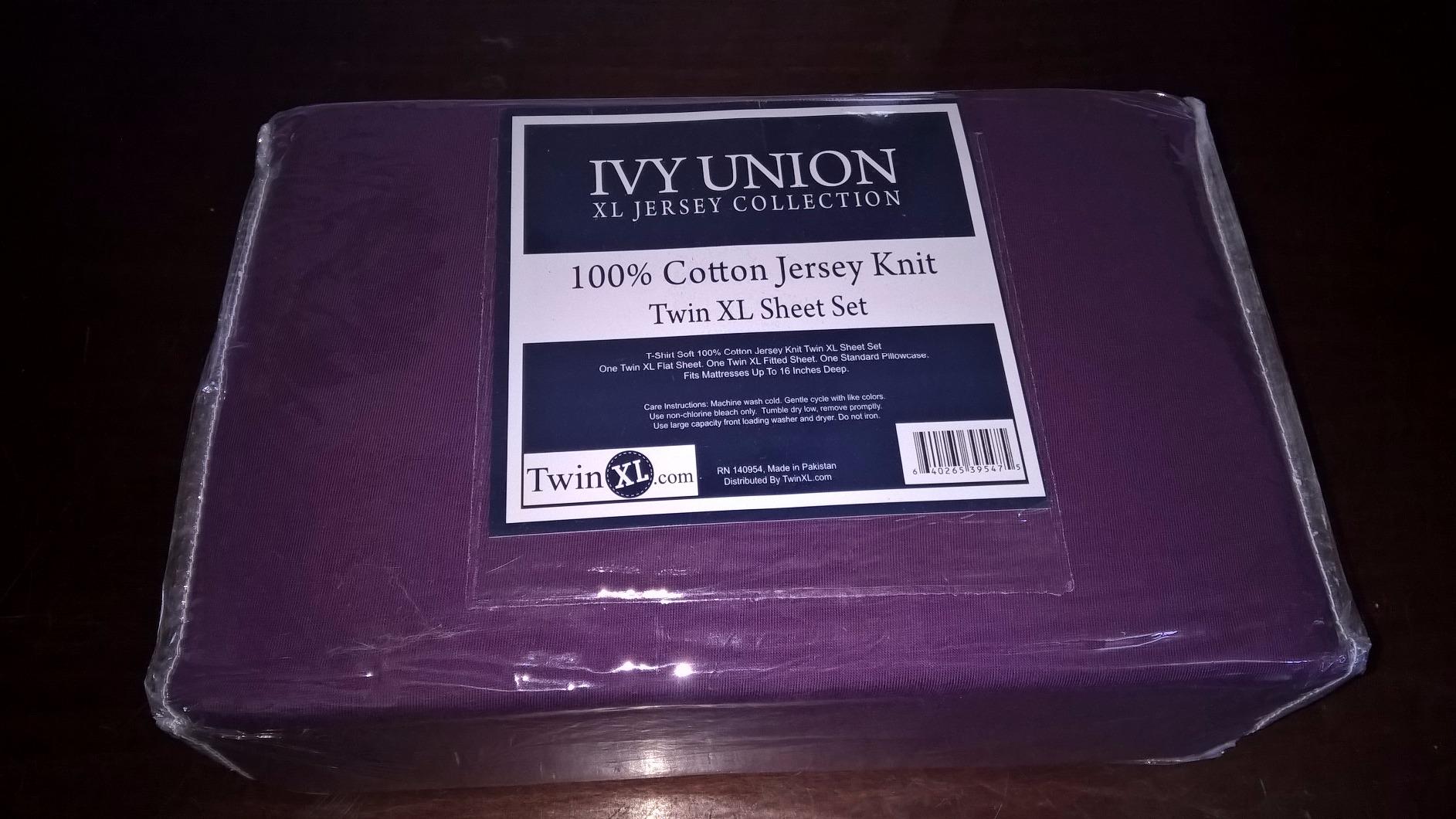 Bare Home 100% Organic Cotton Jersey Sheet Set, Ultra Soft, 100% Cotton - Sheet Set & Pillowcases - Deep Pocket Bed Sheets (Queen, Dark Blue) customer photo 2