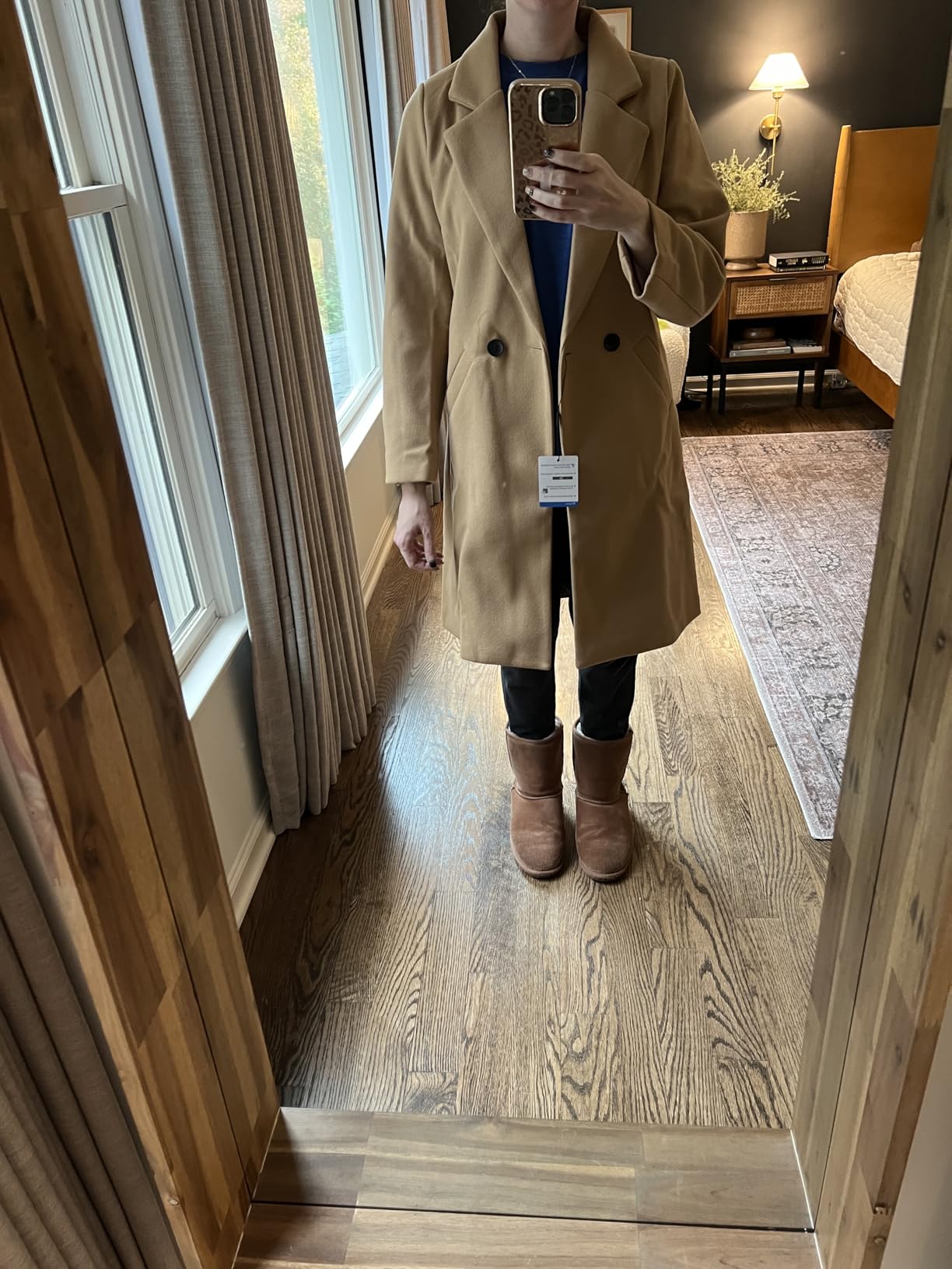 Tanming Women's Wool Pea Coats Long Trench Coats Jackets customer photo 1