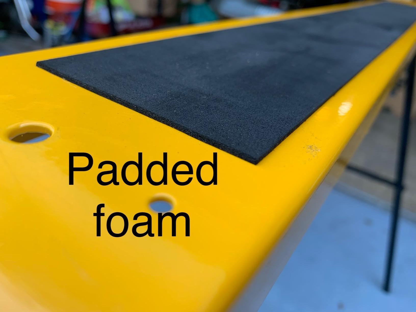Forup Portable Folding Sawhorse, Heavy Duty Twin Pack, 275 lb Weight Capacity Each 2 Pack (Yellow) customer photo 2