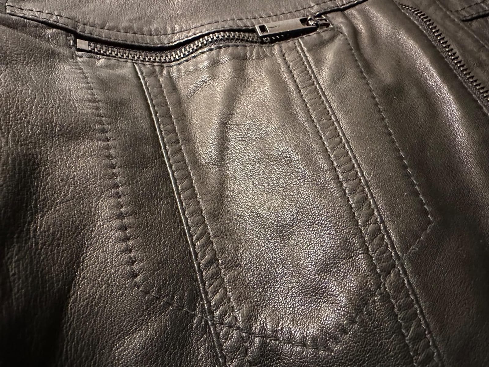 John Varvatos Men's Brando Leather Jacket customer photo 1