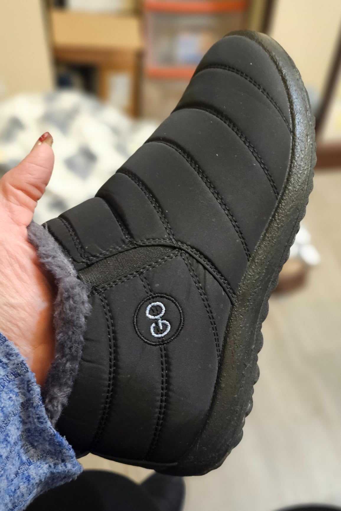 Snow Boots for Women Winter Boot with Comfortable Warm Fur Lined Ankle Booties Outdoor Slip On Waterproof Short Boots customer photo 2