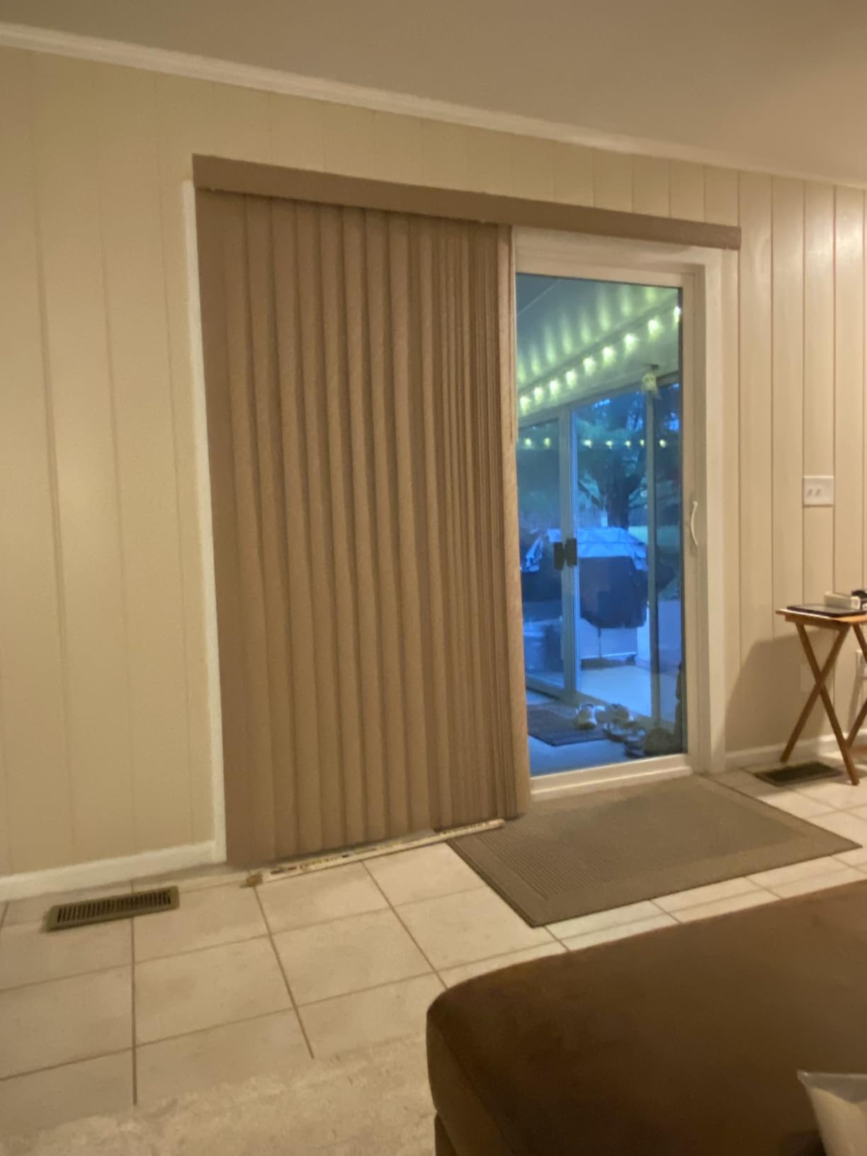BrylaneHome Embossed Vertical Privacy Slat Blinds | 78